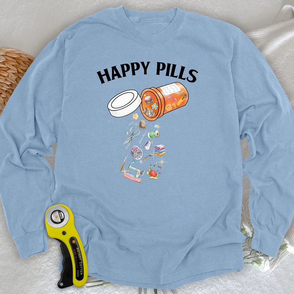 T-shirt manches longues Happy pills