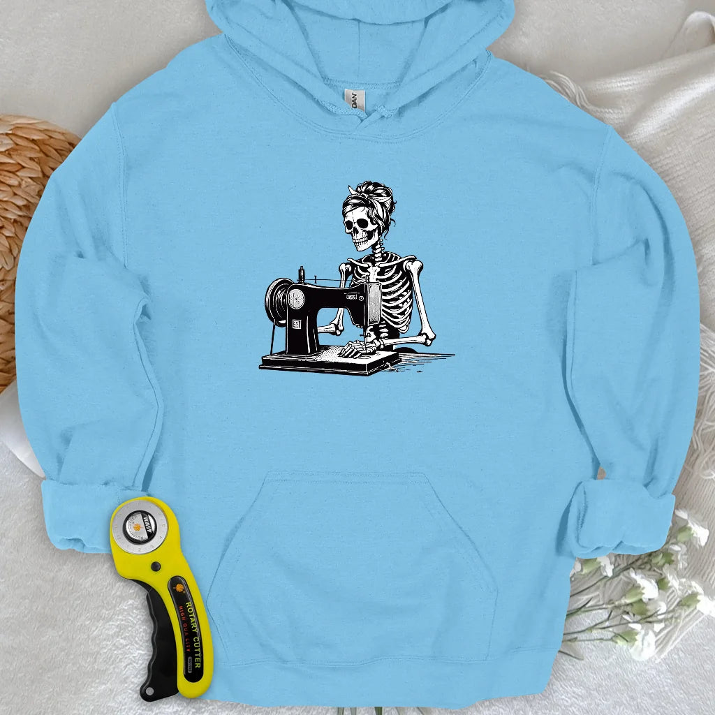Sweat à capuche squelette en patchwork