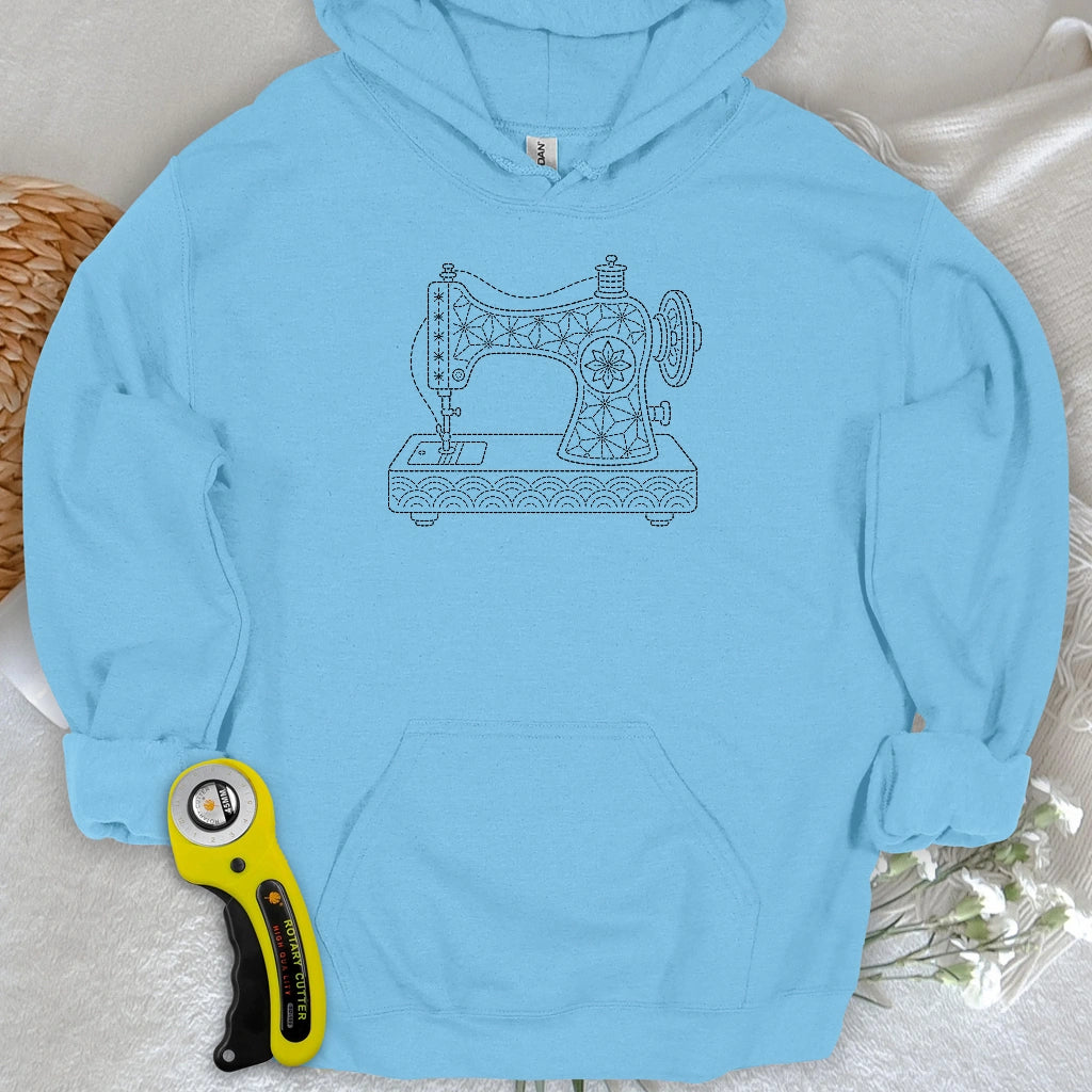 Sashiko Sewing Machine Hoodie