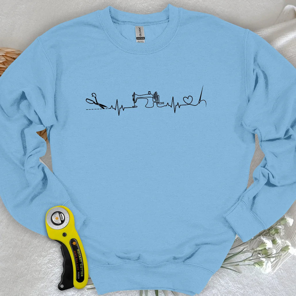 Sewing Heartbeat Sweatshirt