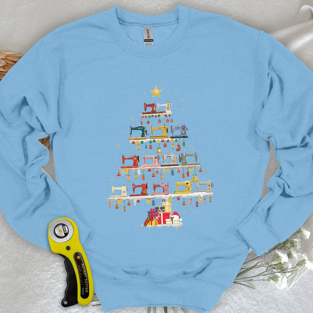 Sweat-shirt Arbre Machine Ă Coudre
