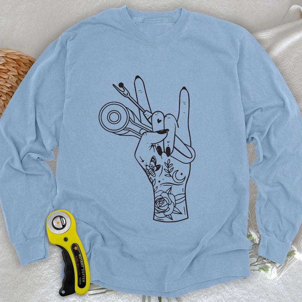 Sewing Rock Long Sleeve T-shirt