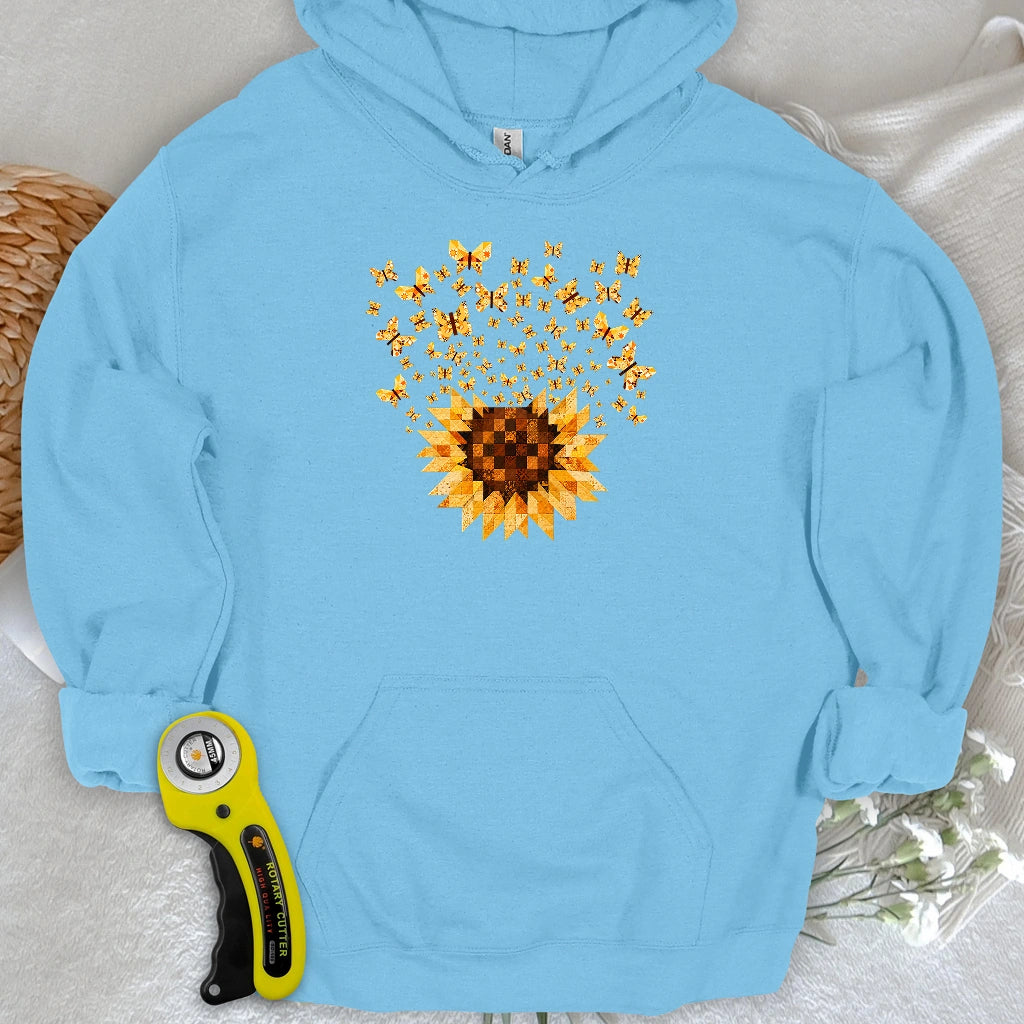 Sunflower Magic Quilt Bloom Hoodie