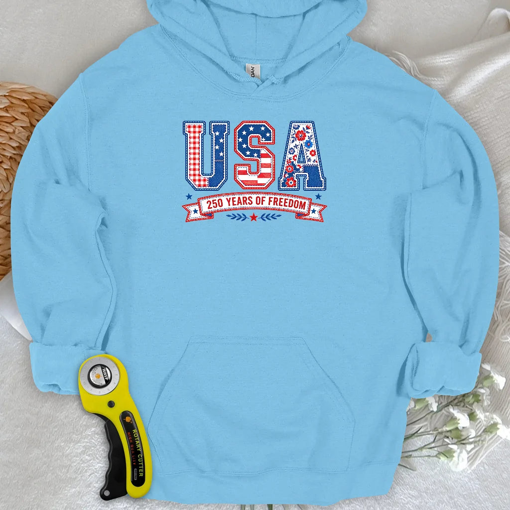 USA Patchwork Freedom Hoodie