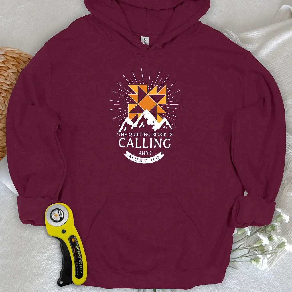 Sweat à capuche « Quilt Block Calling »