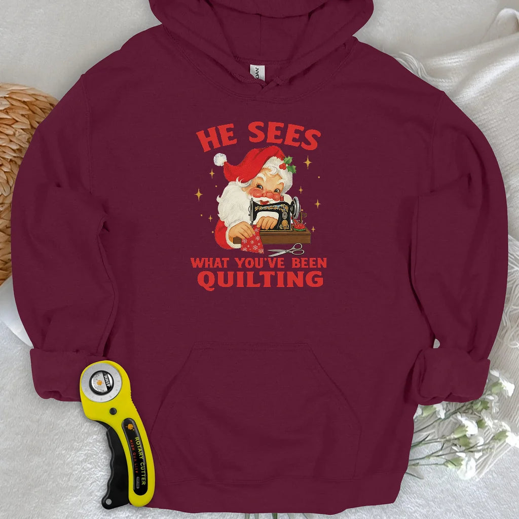 Santa Sees Hoodie