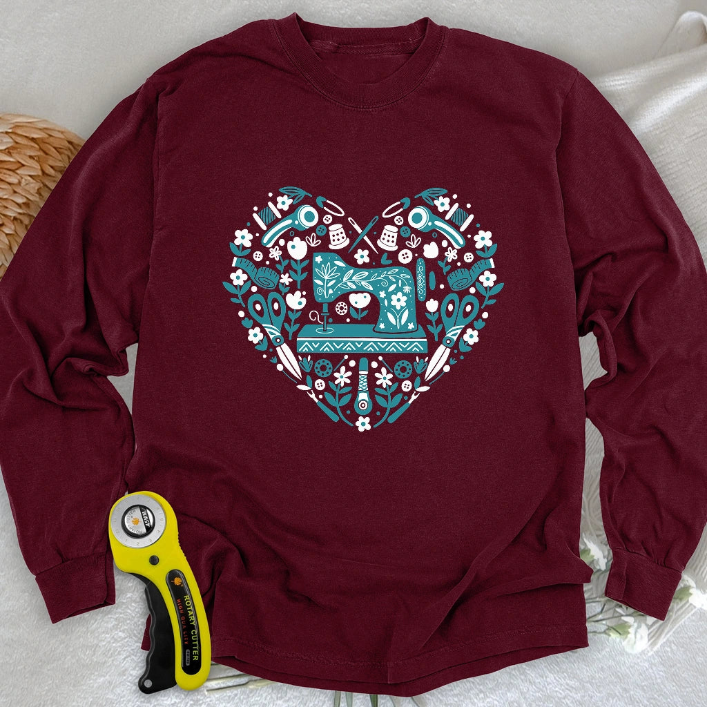 Sewing Folkart Long Sleeve T-shirt