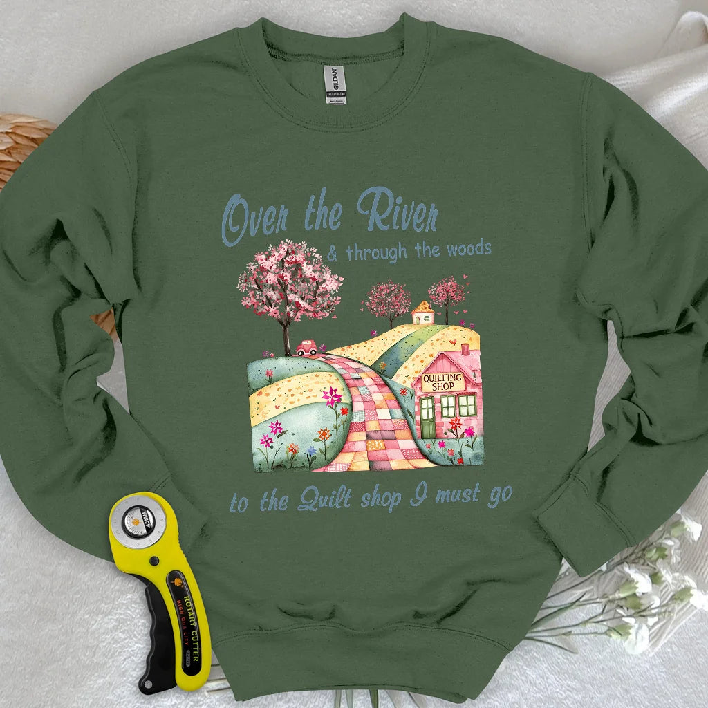 Sweat-shirt Over the River