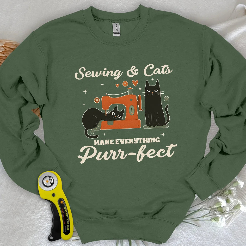 Purr-fect Sewing Sweatshirt