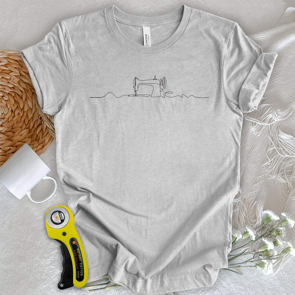 Minimalist sewing machine T-shirt