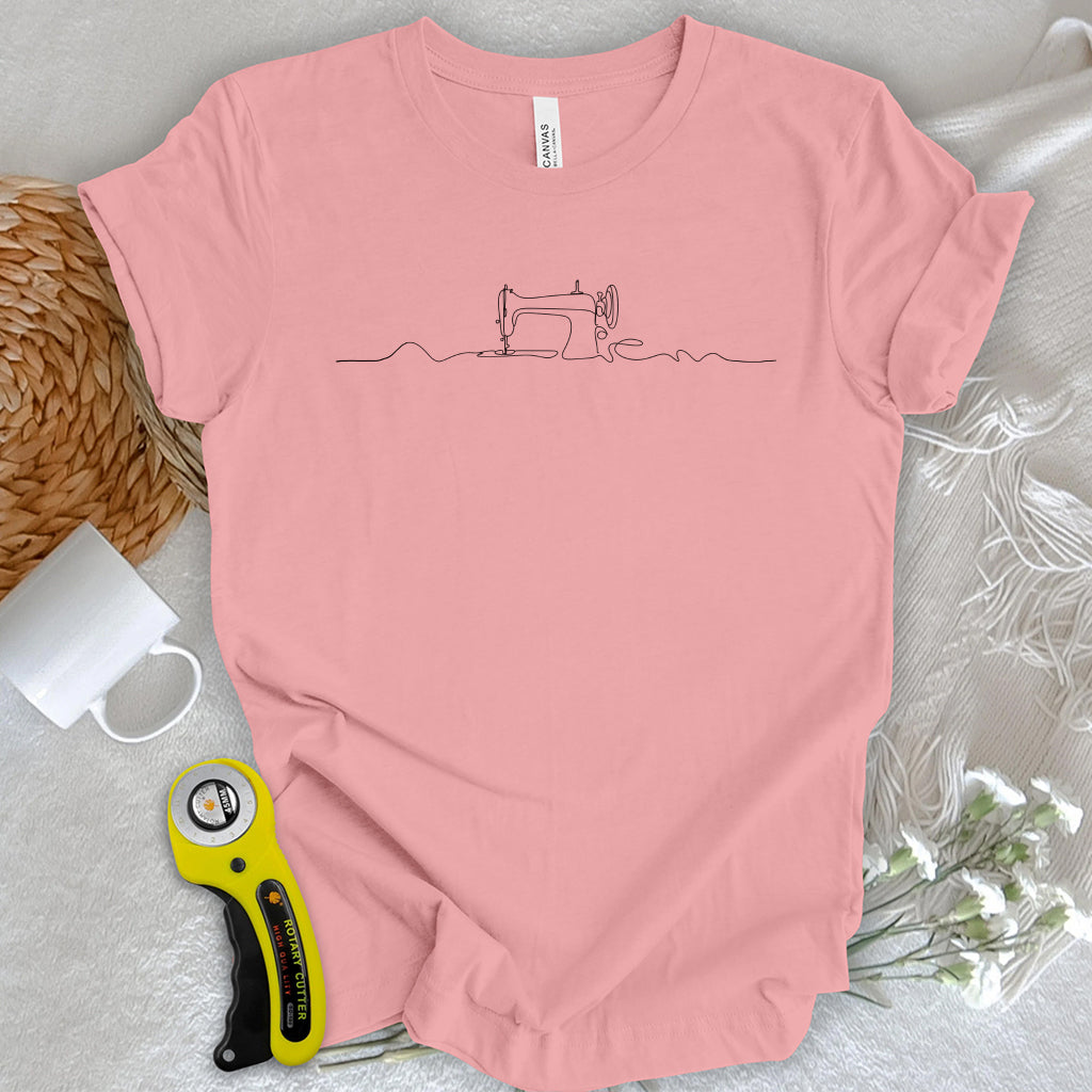 Minimalist sewing machine T-shirt