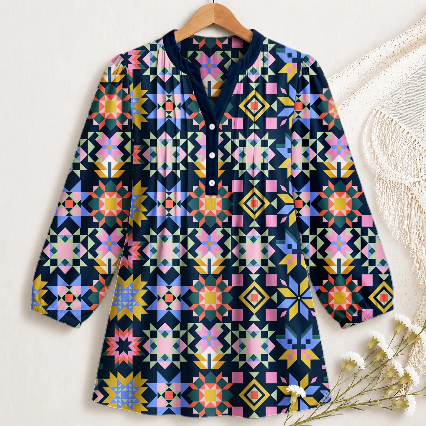 Folk Star Tapestry Blouse