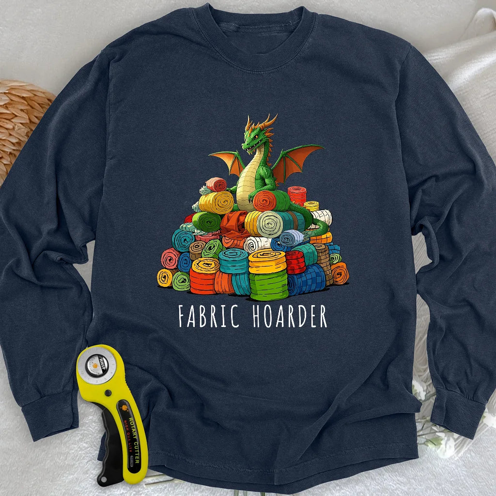 Langarm-T-Shirt "Dragon Fabric Hoarder"