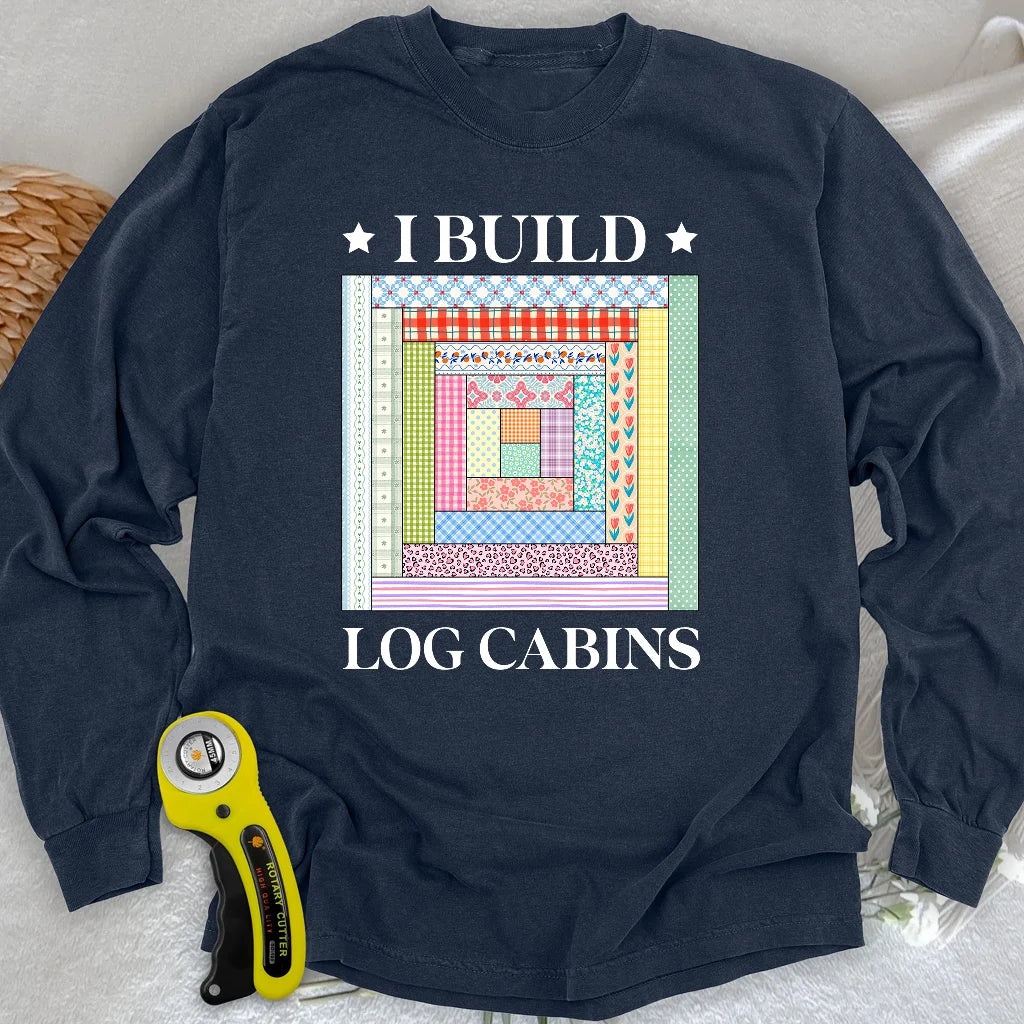 Log Cabin Builder Long Sleeve T-shirt