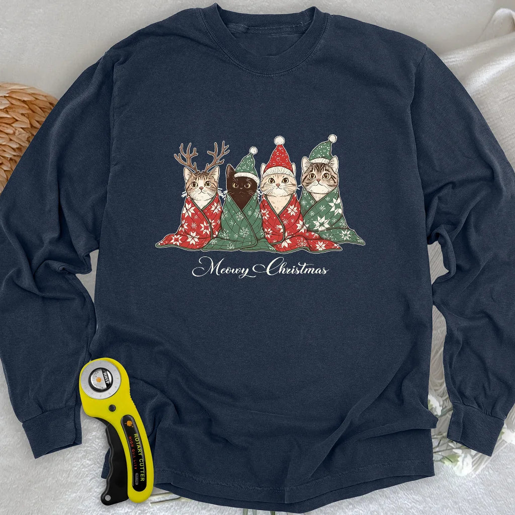 Miau-nachten Langarmshirt