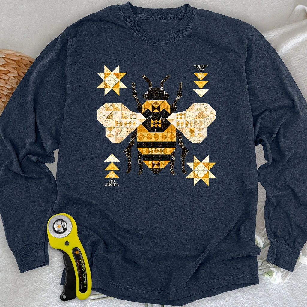 Patchwork Bee Long Sleeve T-shirt