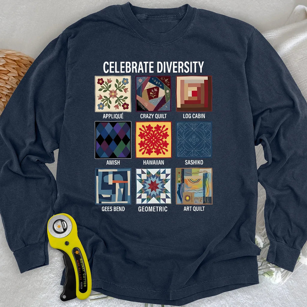 Patchwork Diversity Long Sleeve T-shirt