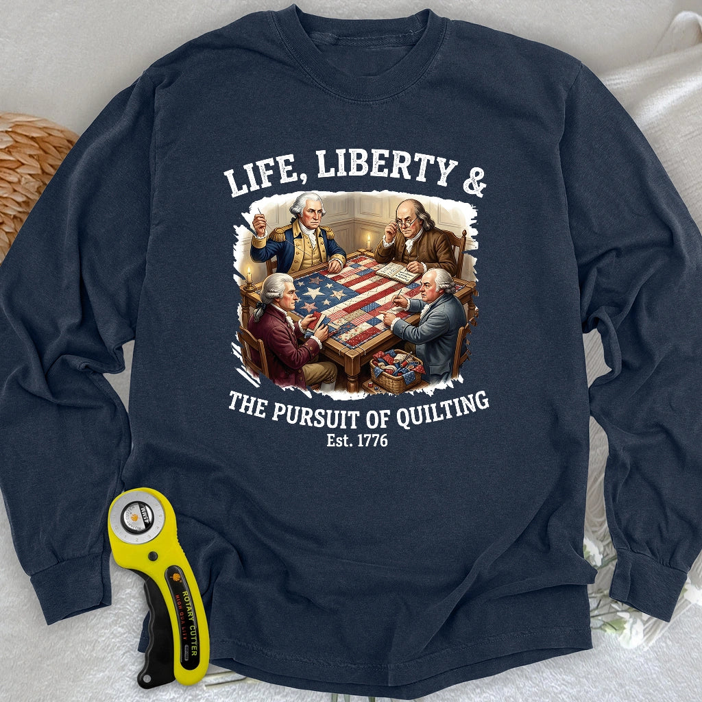 United We Quilt 1776 Long Sleeve T-shirt