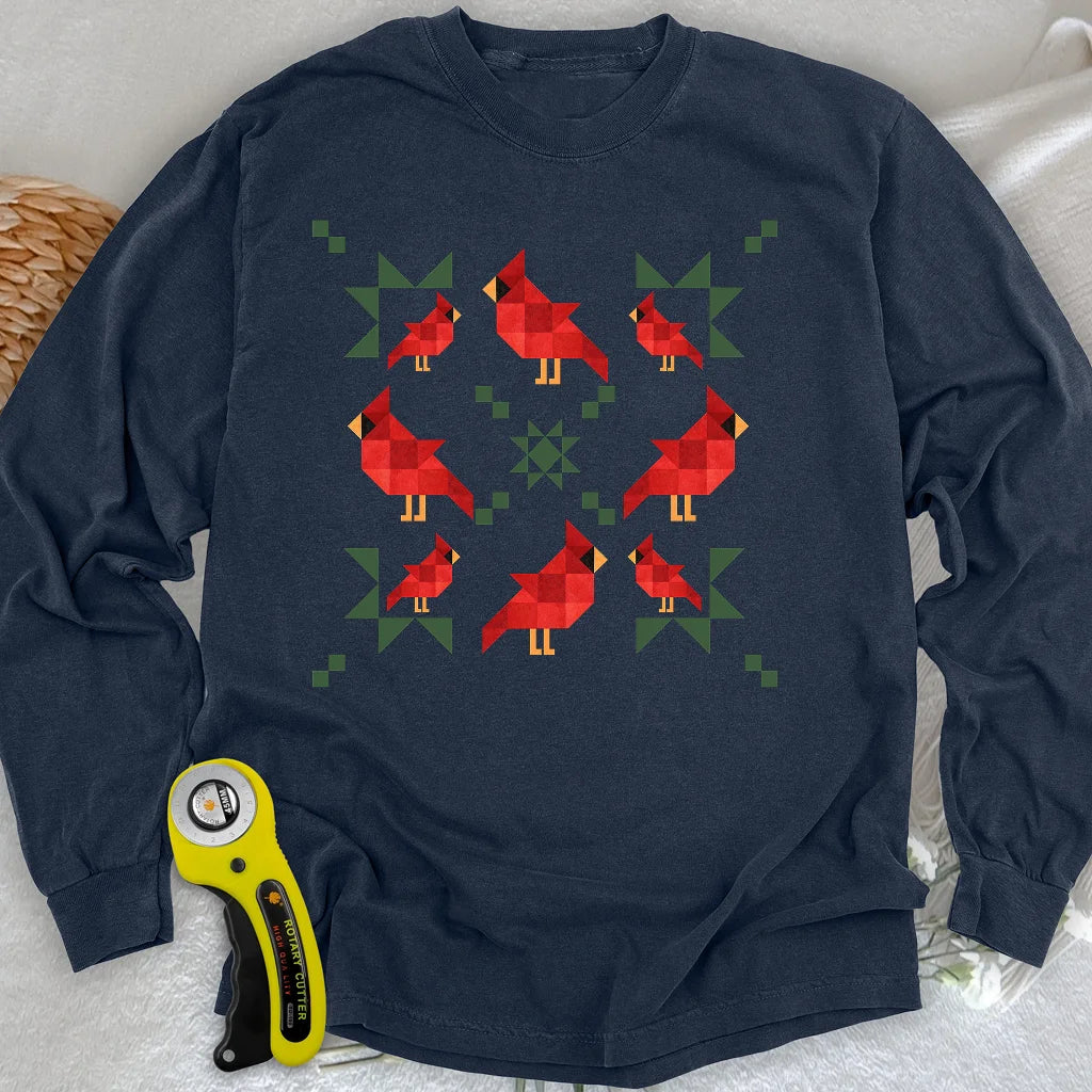 When Cardinals Appear Langarm-T-Shirt