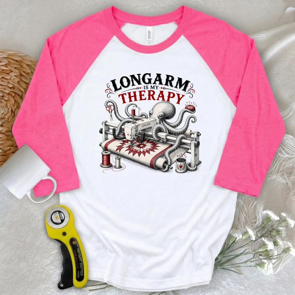 Longarm Therapy Club 3/4 Sleeve T-shirt