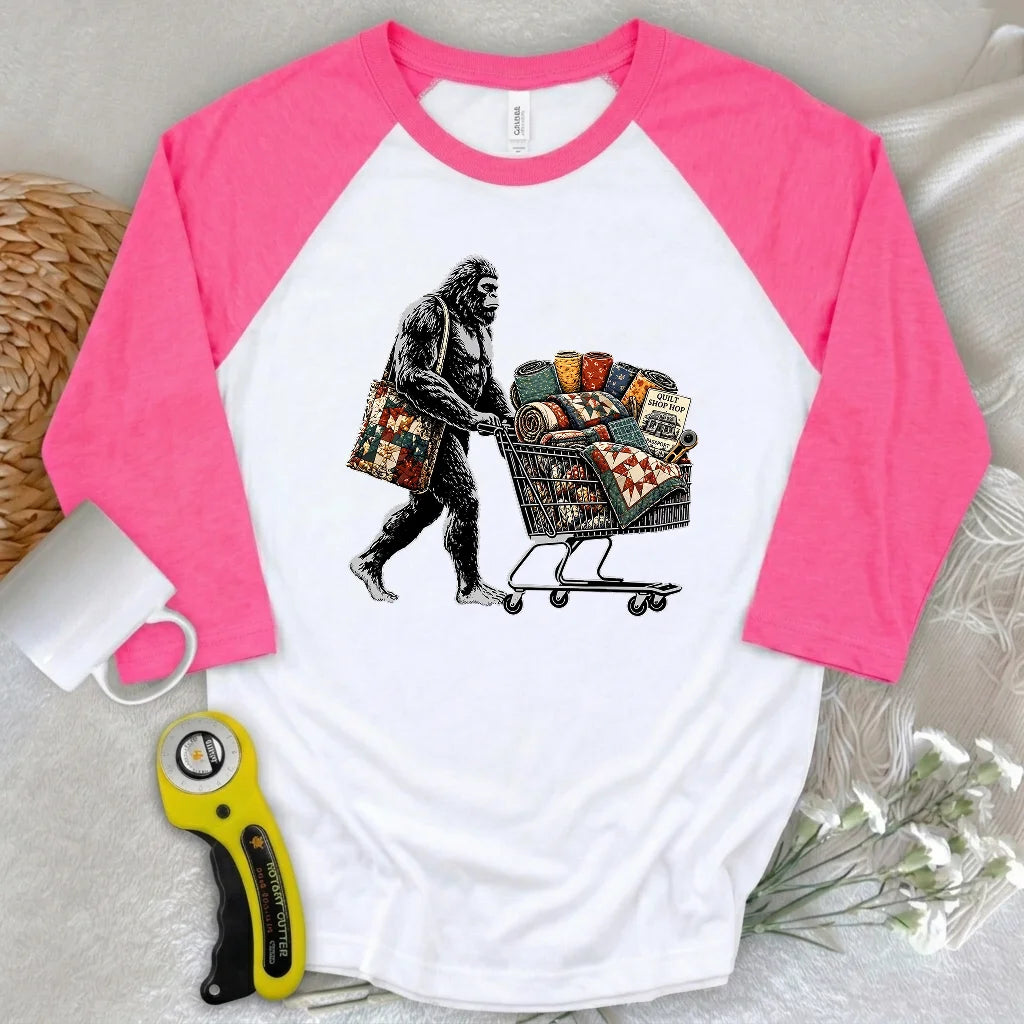 Shop Hop 3/4 Sleeve T-shirt