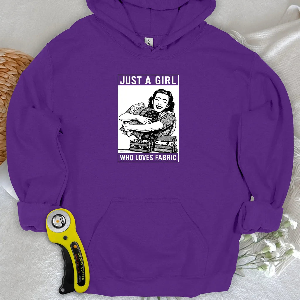 Sweat à capuche pour fille en tissu