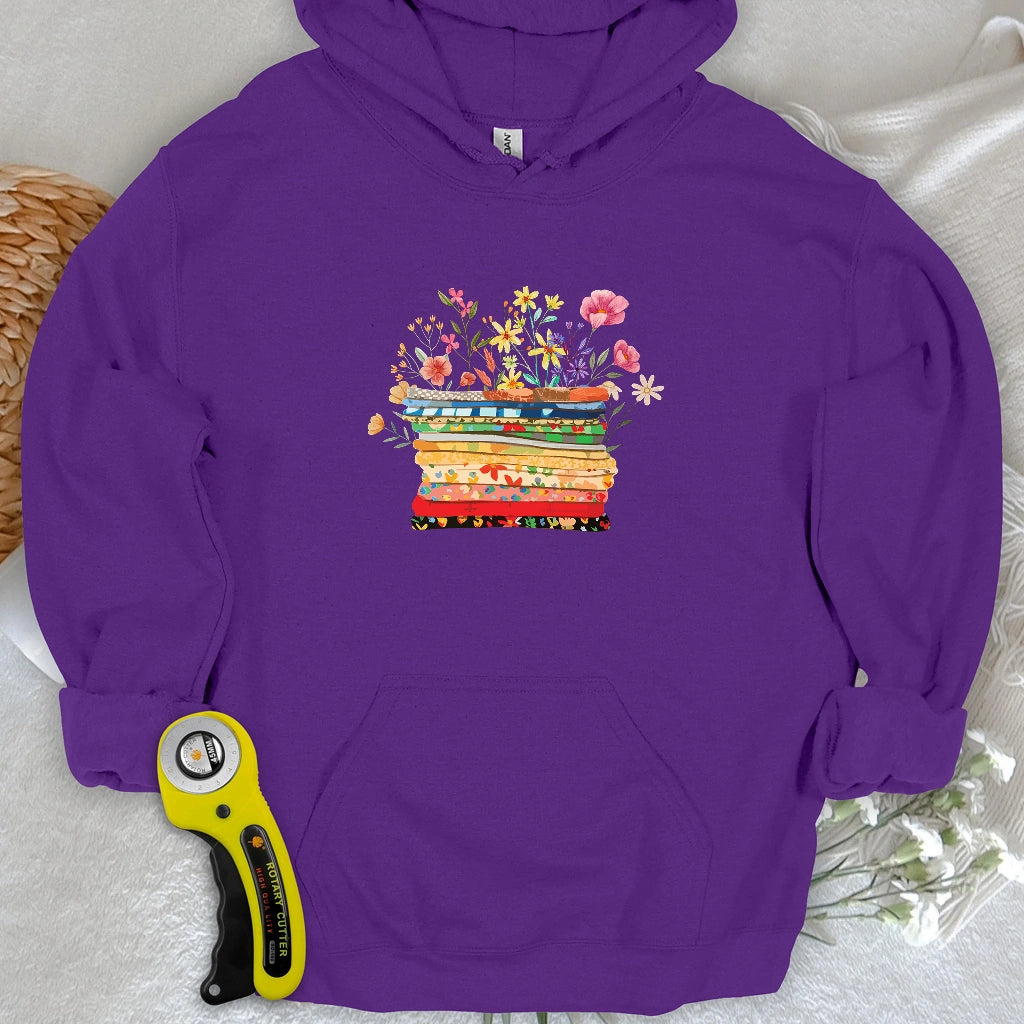 Floral Fabric Hoodie