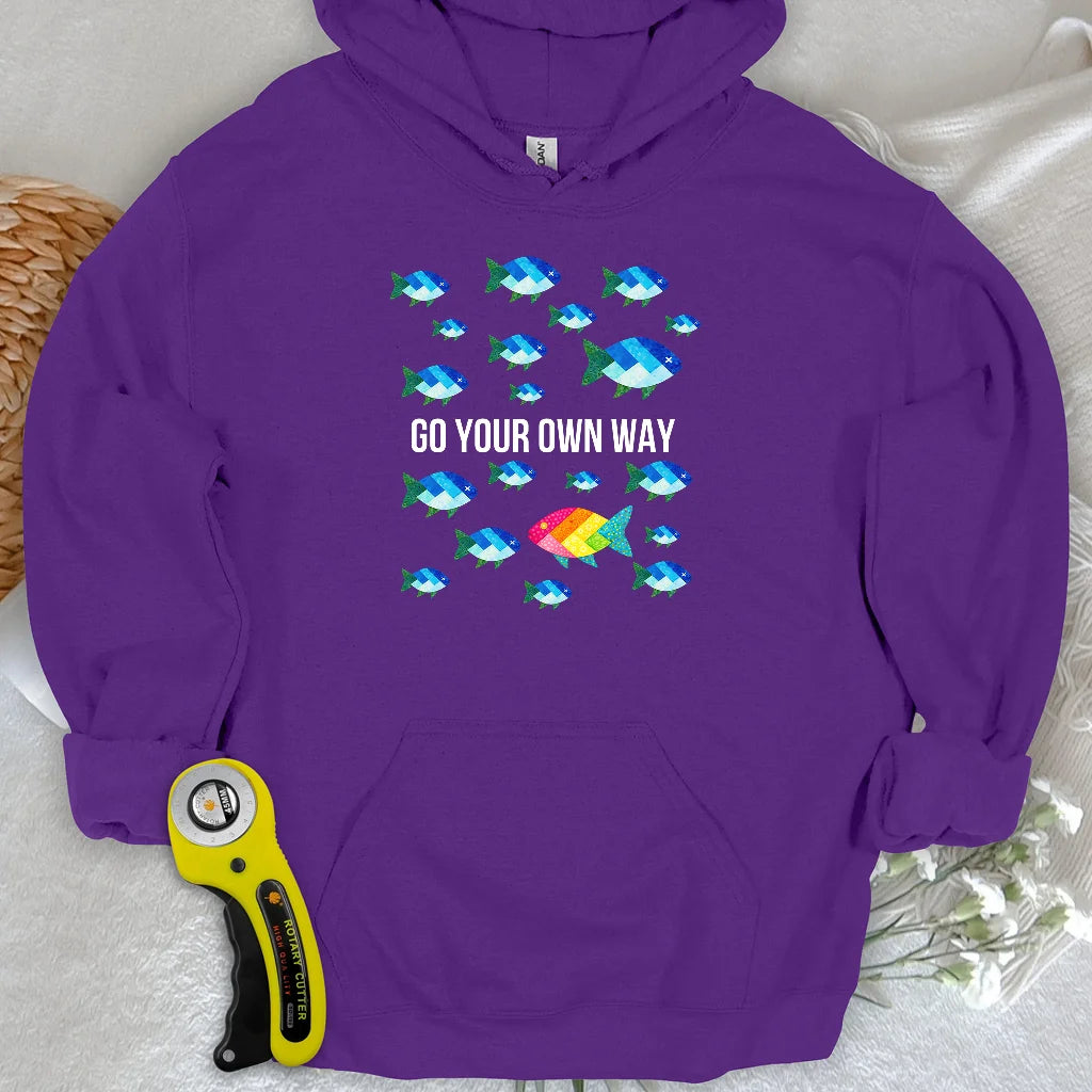 Sweat à capuche matelassé Individuality