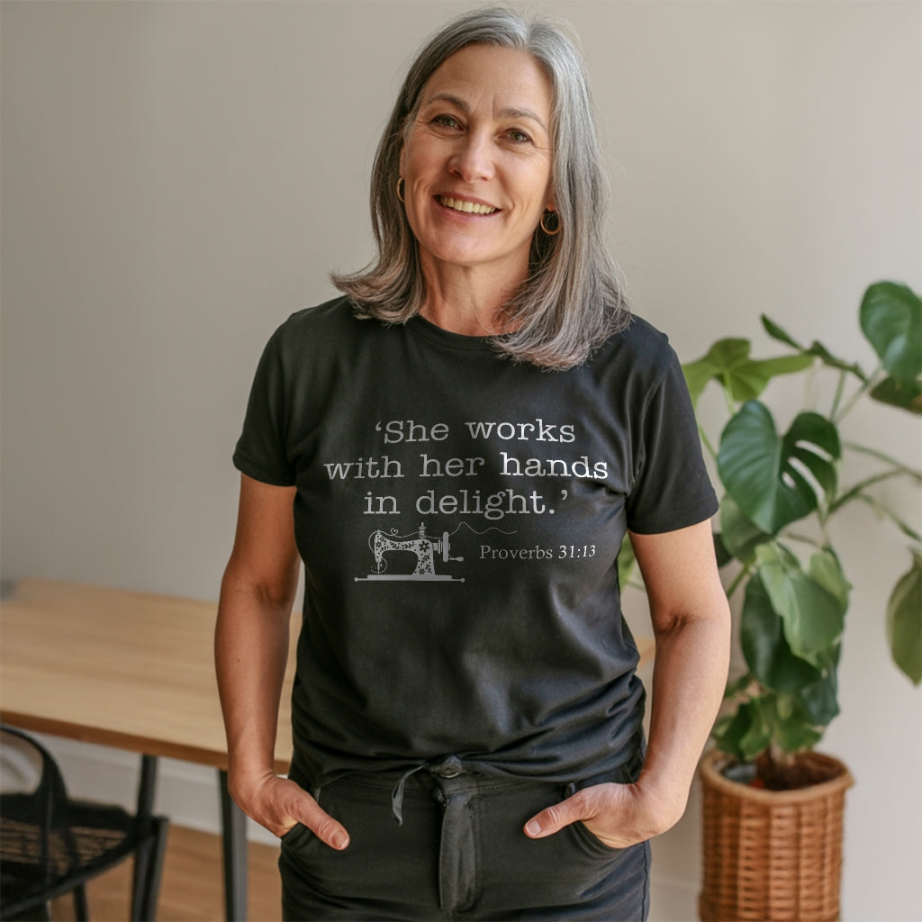 Sewing In Bible T-shirt