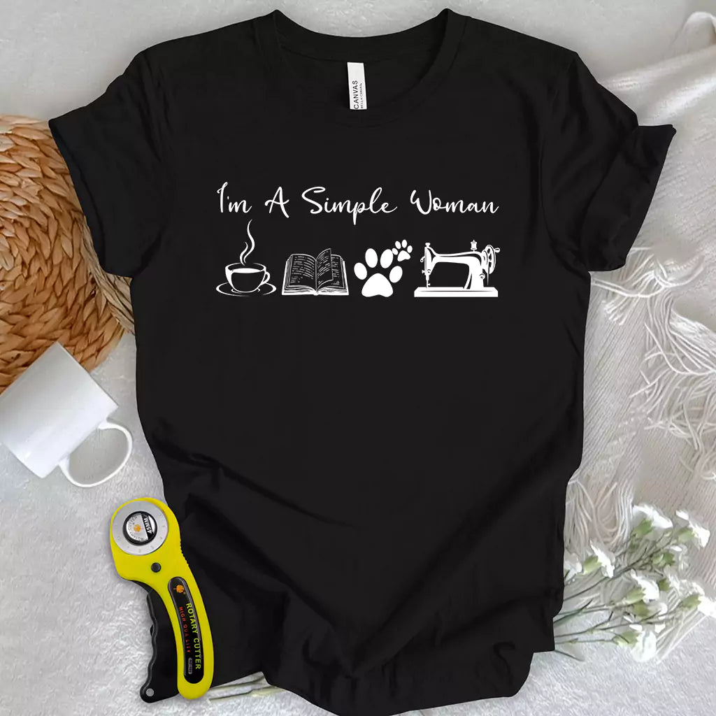 Sewing Woman T-shirt