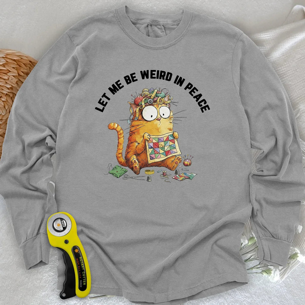 Be Weird Langarm-T-Shirt