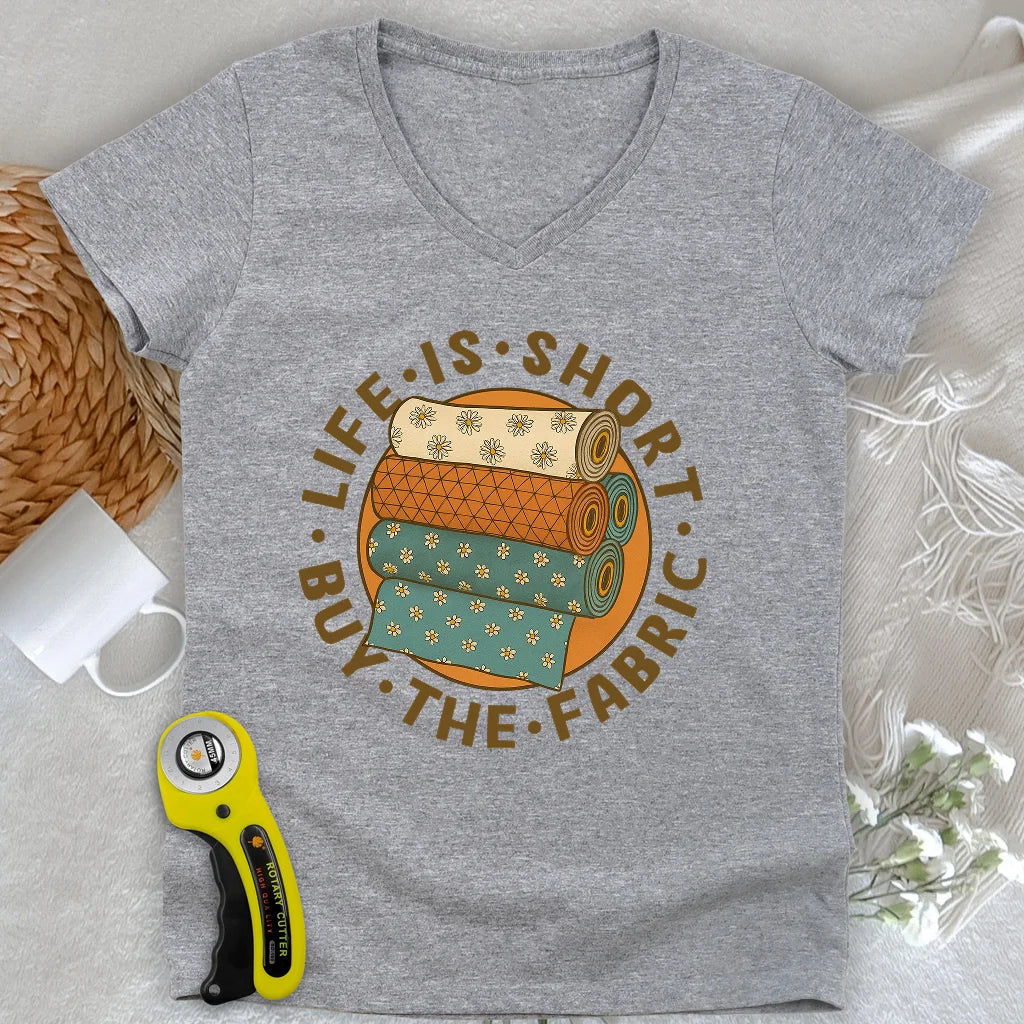 Buy The Fabric Lady V-neck