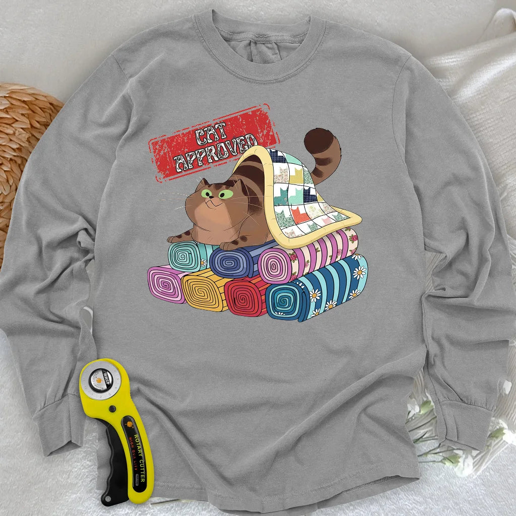 T-shirt à manches longues approuvé par les chats