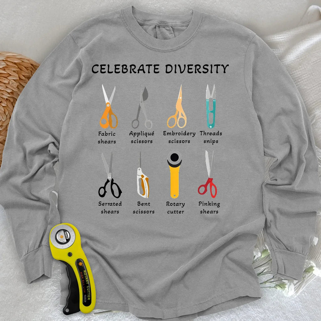Celebrate Diversity Langarm-T-Shirt