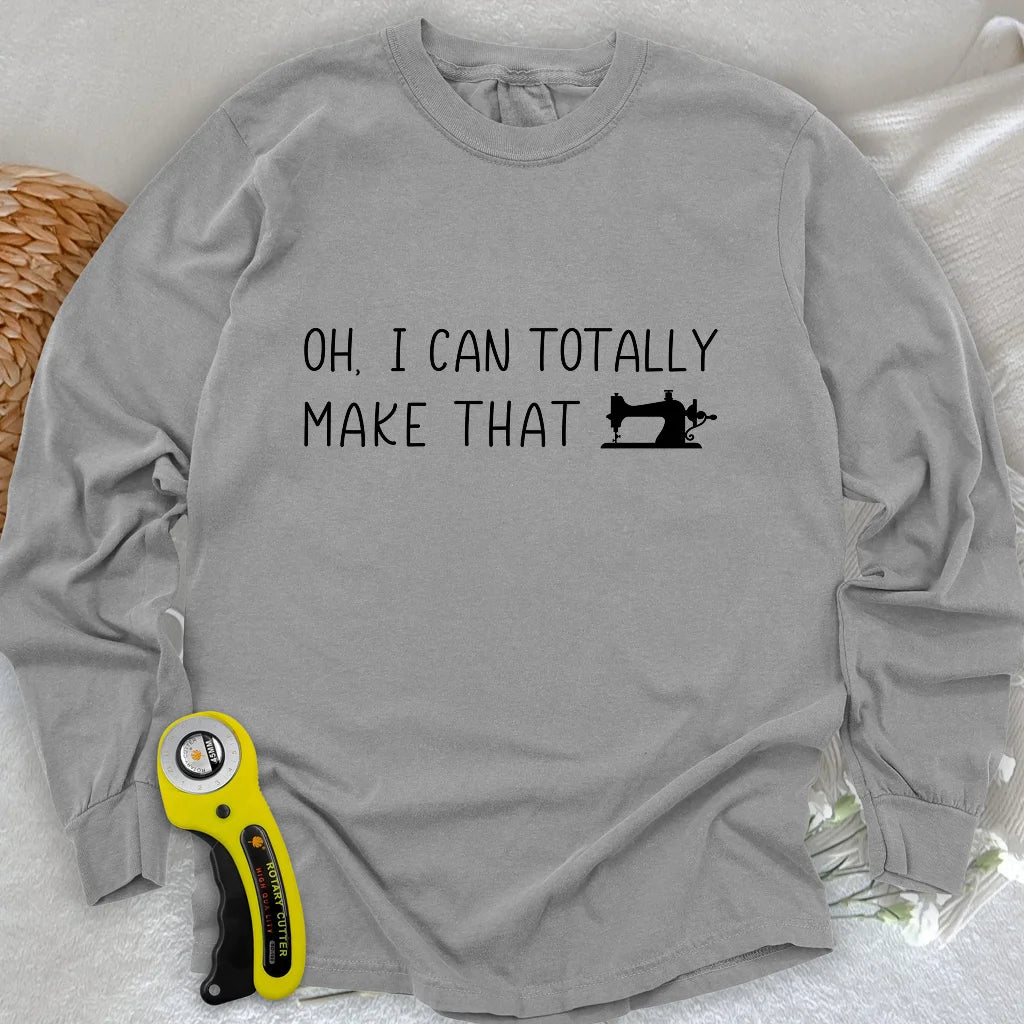 Je peux fabriquer ce T-shirt à manches longues