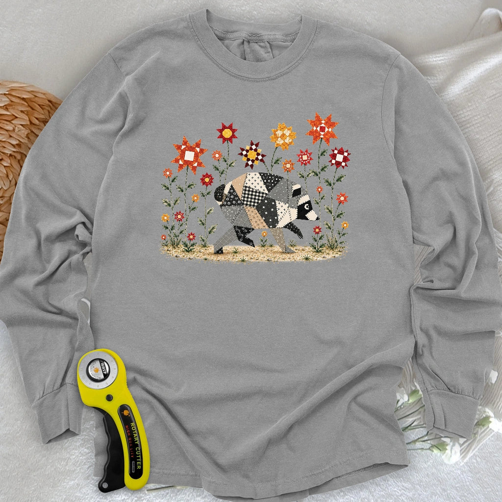 Jimothy Patchwork Bloom Long Sleeve T-shirt