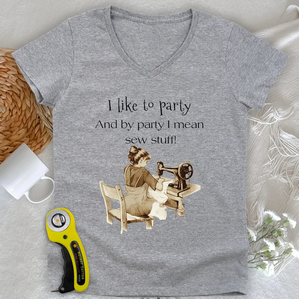Kind of Party Lady V-neck
