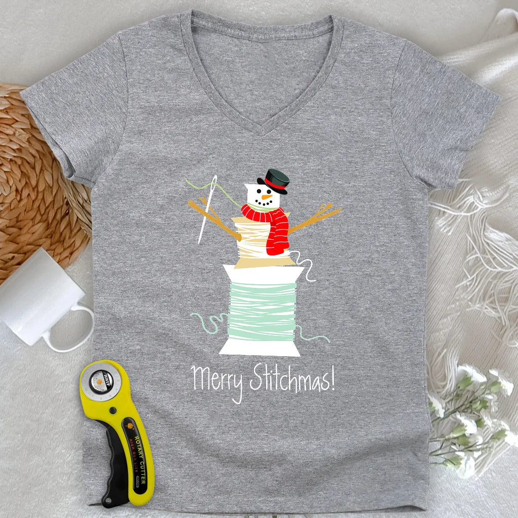 Merry Stitchmas! Lady V-neck