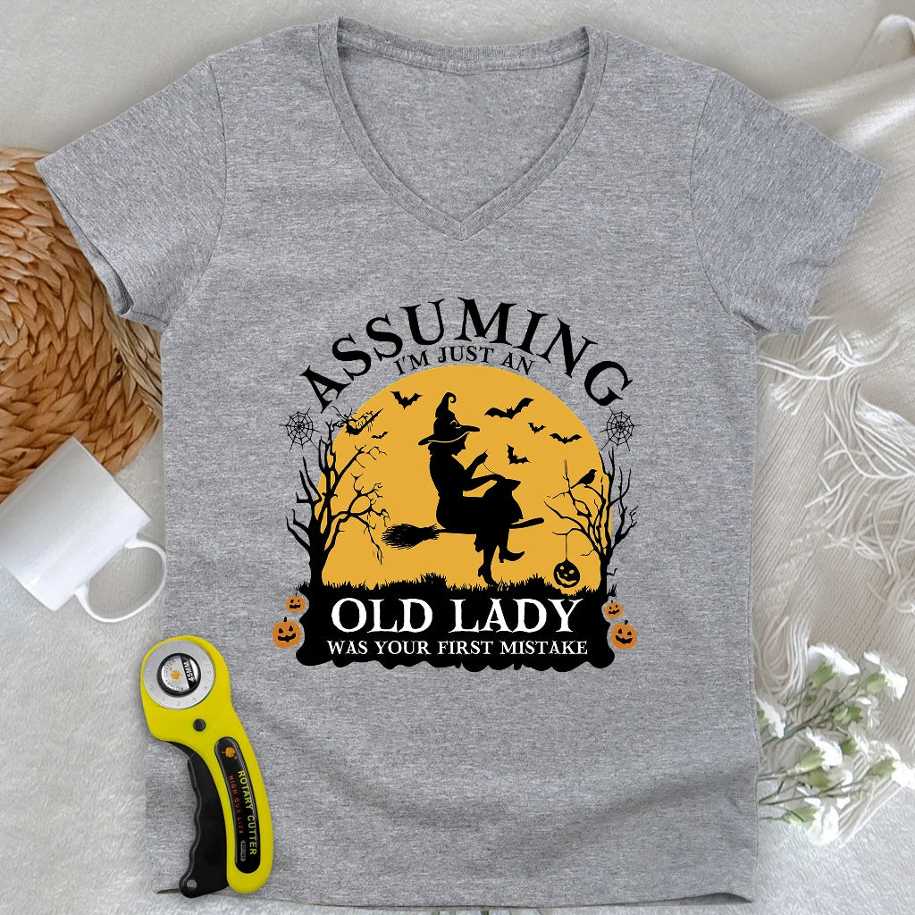 Old Lady Lady V-neck