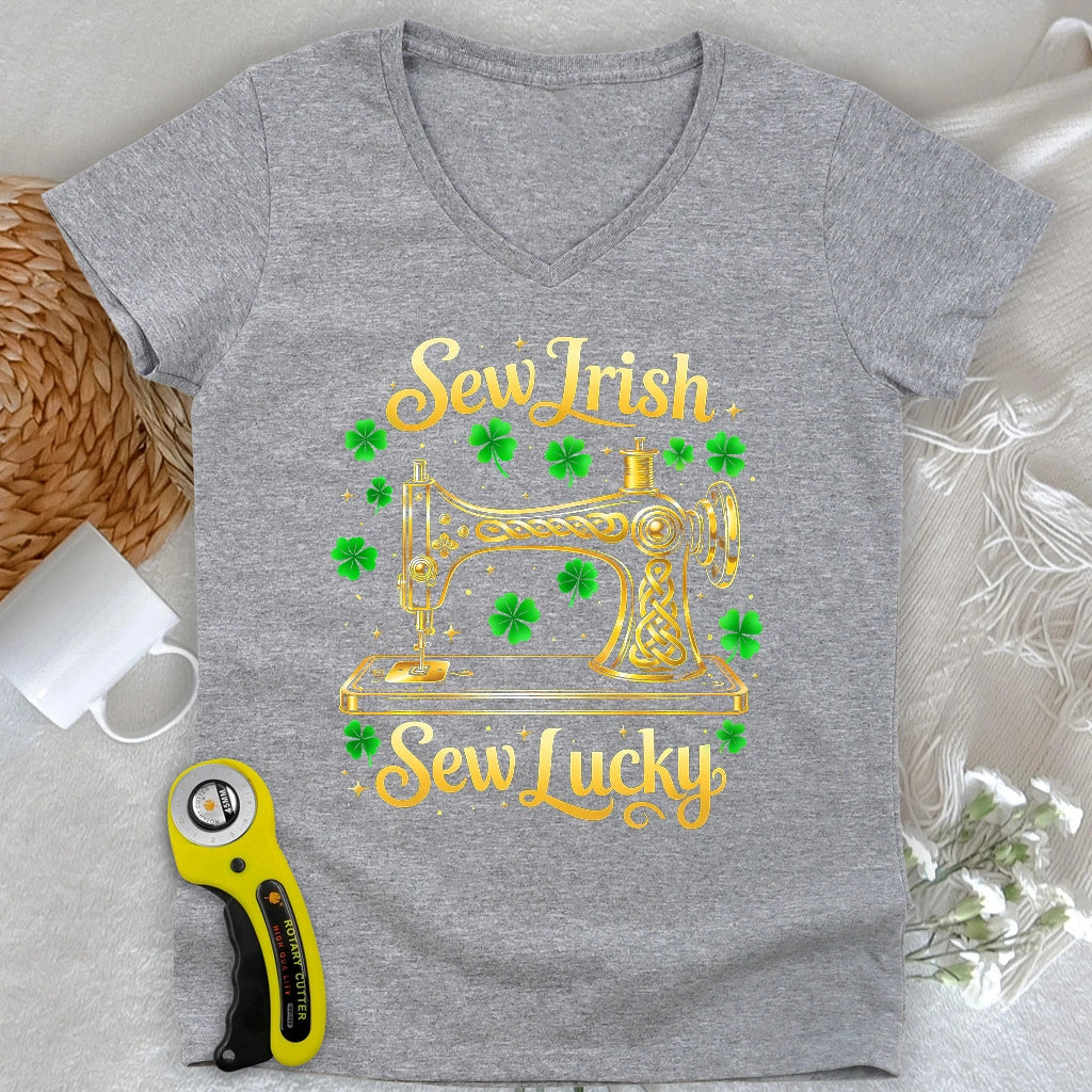 Sew Lucky Lady Col en V