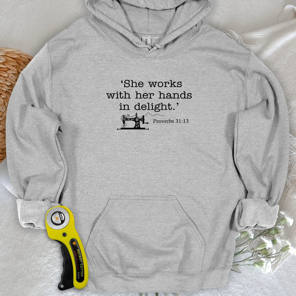 Sewing In Bible Hoodie