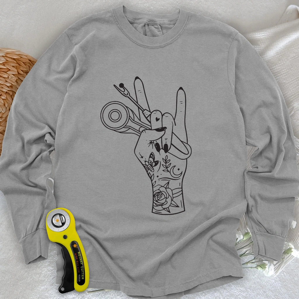 Sewing Rock Long Sleeve T-shirt