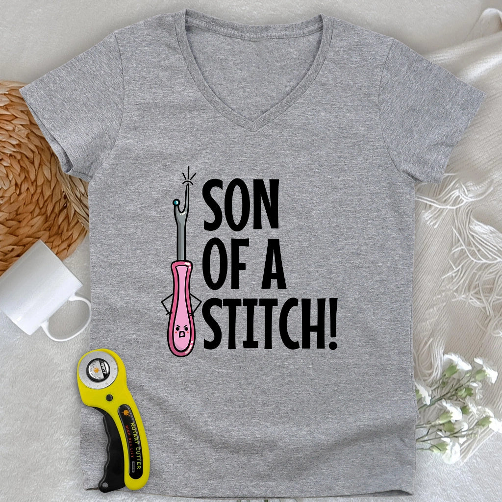 Son Of A Stitch Lady V-neck