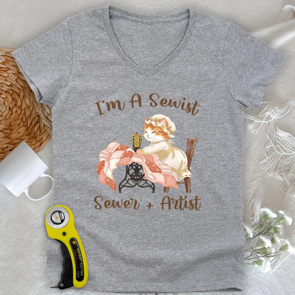 Stitching Serenity Lady V-neck