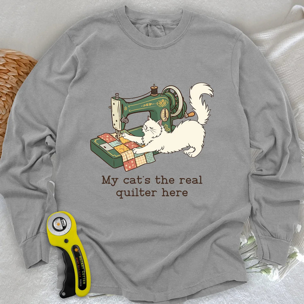 The Purrfect Seamstress Long Sleeve T-shirt