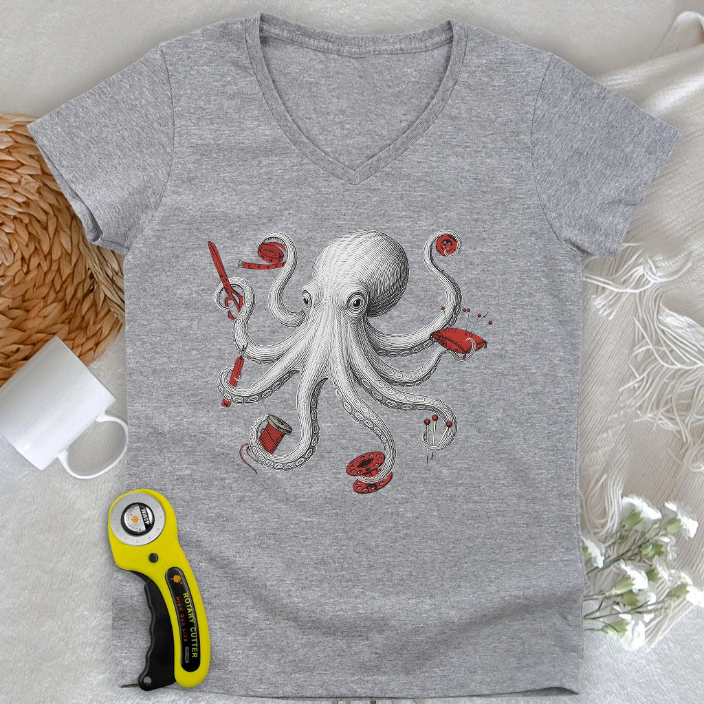 Thread Kraken Lady V-neck
