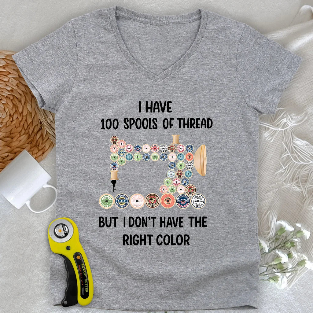 Threadful but Colorless Lady V-neck