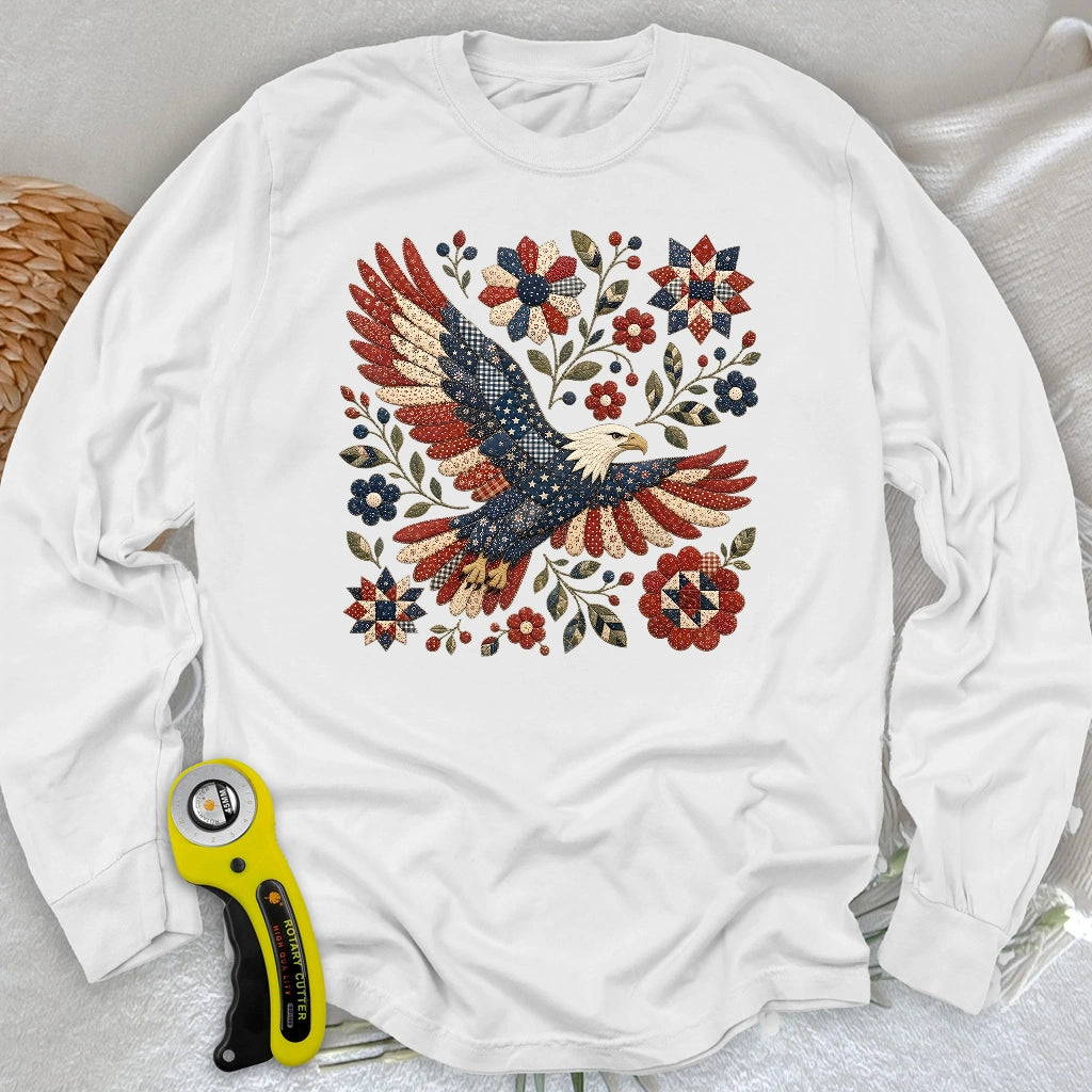 American Eagle Appliqué Long Sleeve T-shirt