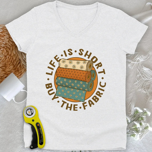 Buy The Fabric Lady V-neck