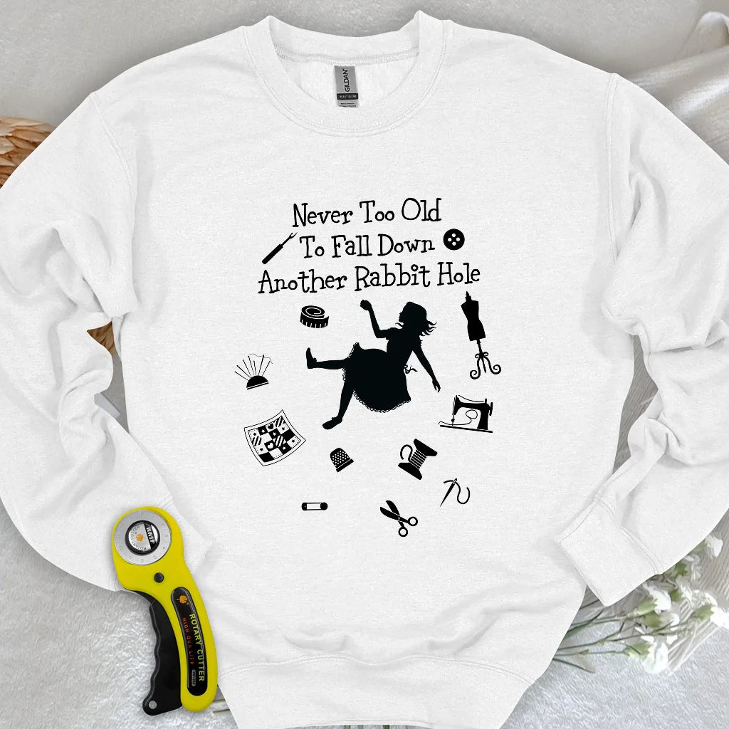 Sweat-shirt "Down The Rabbit Hole"